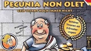 YouTube Review for the game "Pecunia non olet (Second Edition)" by BoardGameGeek